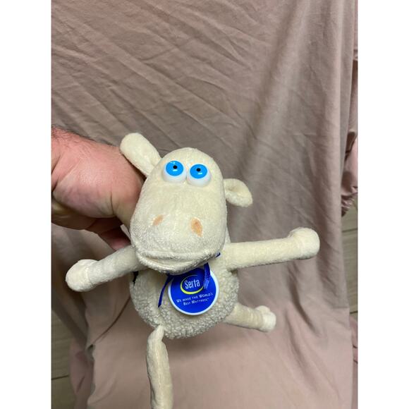SERTA Counting Sheep Plush Stuffed Curto Toy #15 Small 8" - Picture 1 of 3
